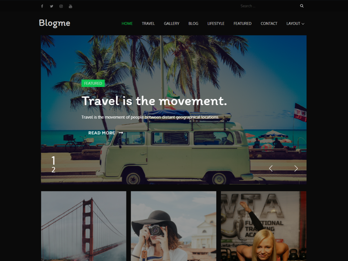 Blogme theme screenshot