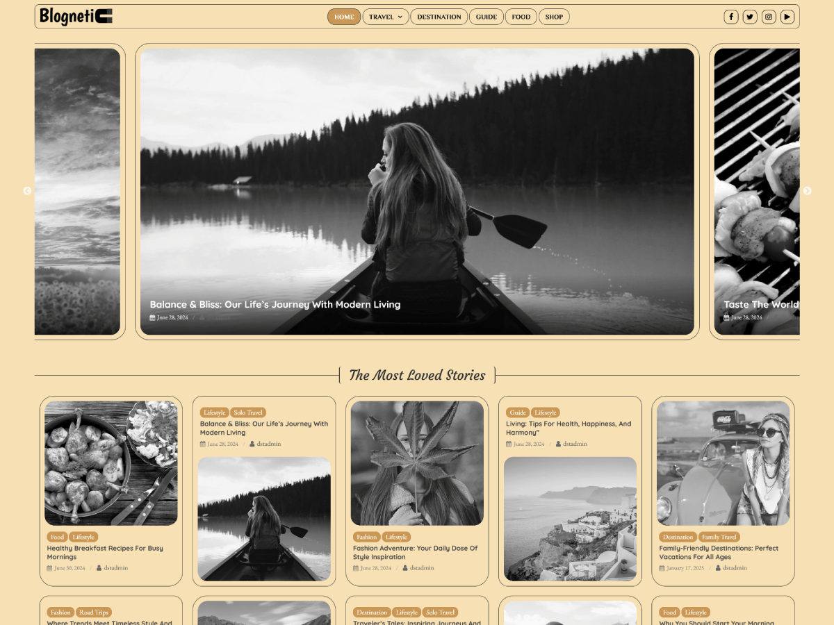 Blognetic theme screenshot