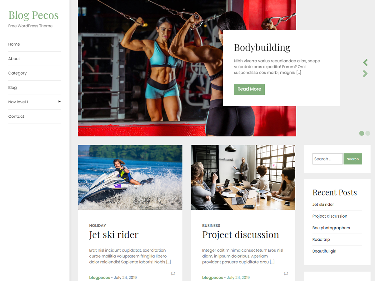 blogpecos theme screenshot