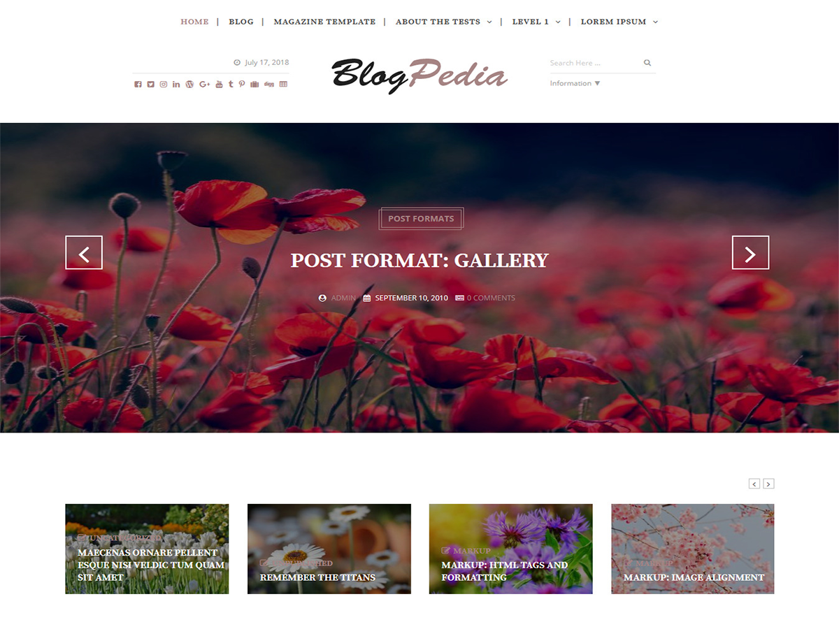 Blogpedia theme screenshot