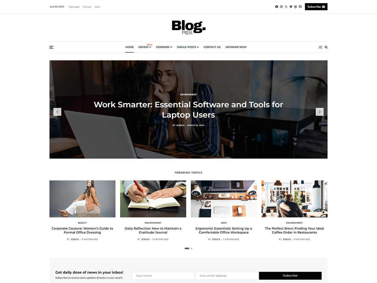 Blogprise theme screenshot
