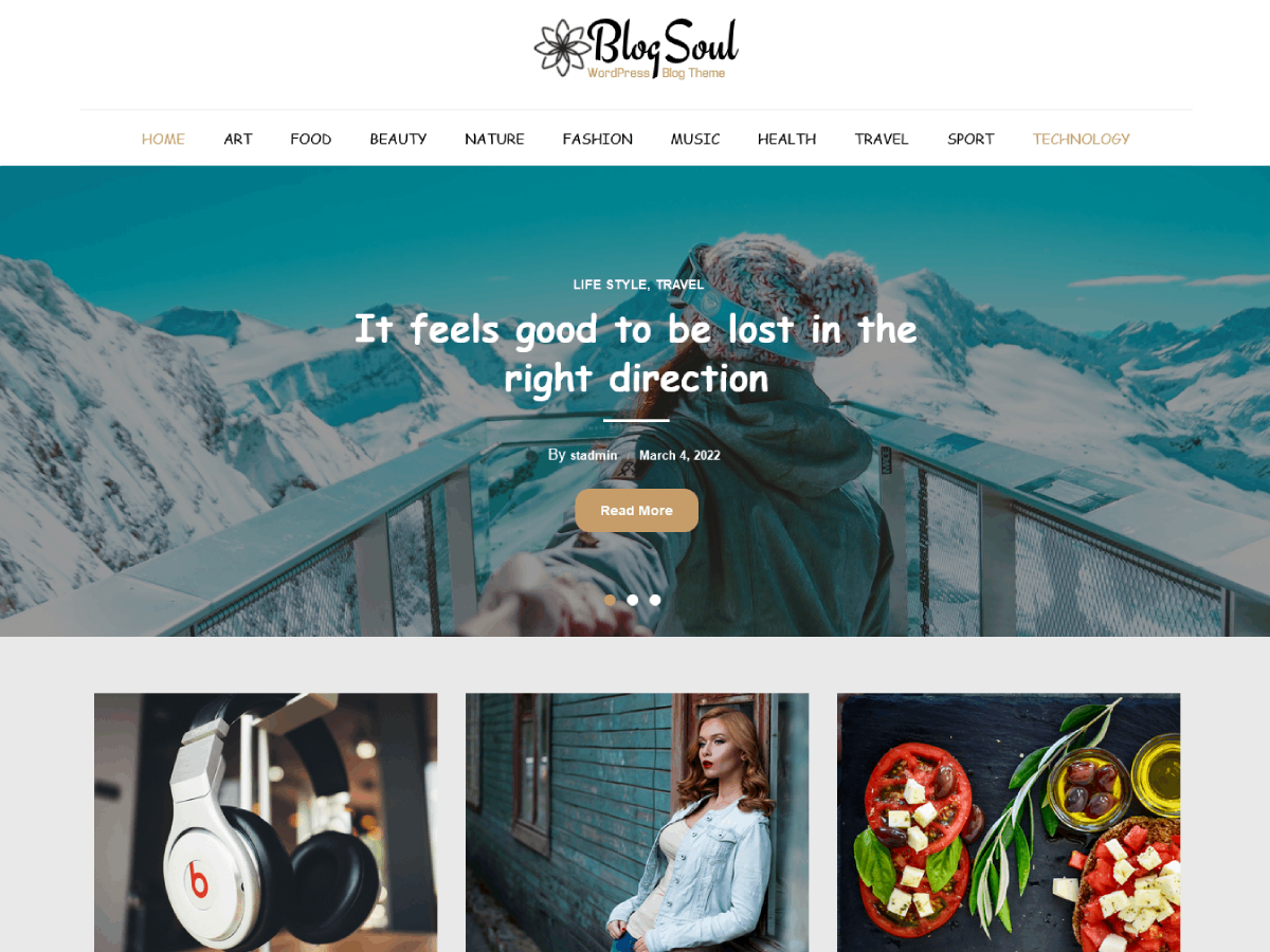 BlogSoul theme screenshot