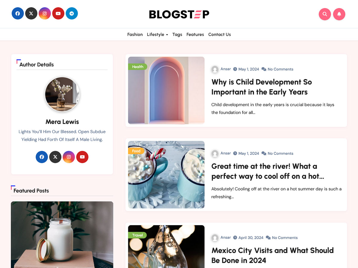 Blogstep theme screenshot