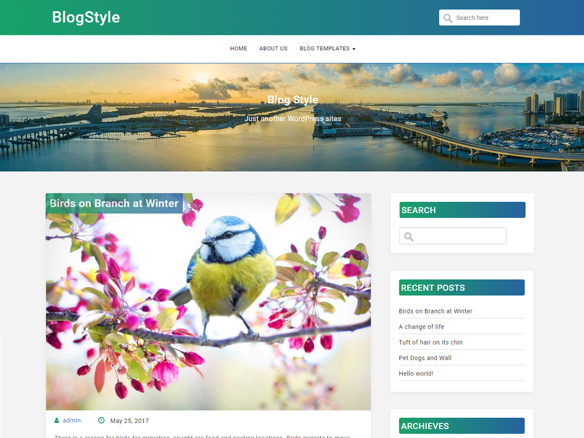 BlogStyle theme screenshot