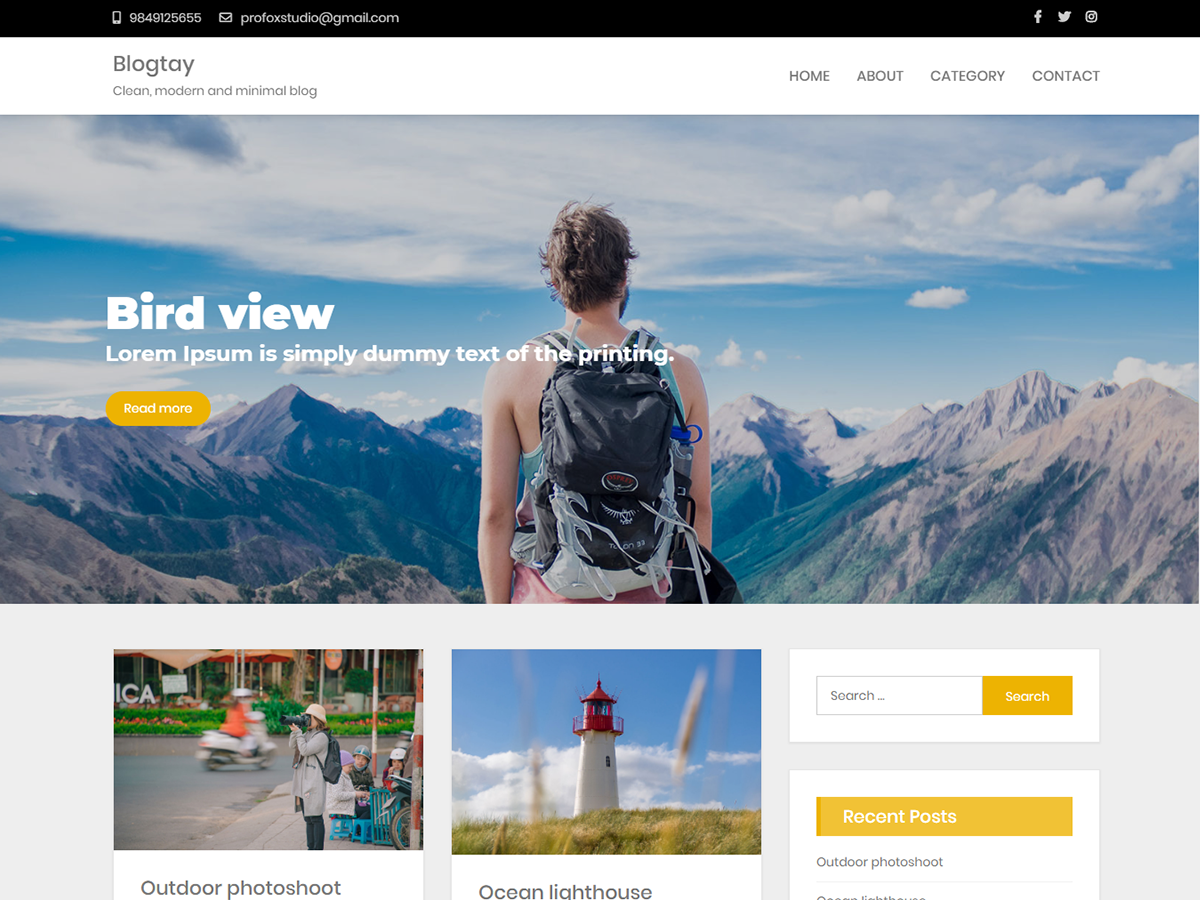 blogtay theme screenshot
