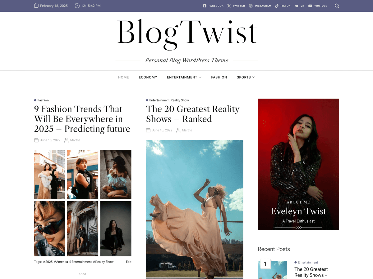 BlogTwist theme screenshot