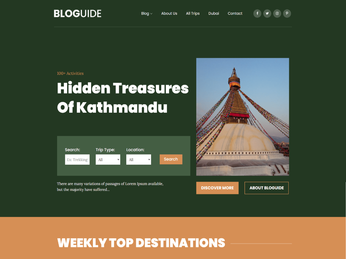 Bloguide theme screenshot