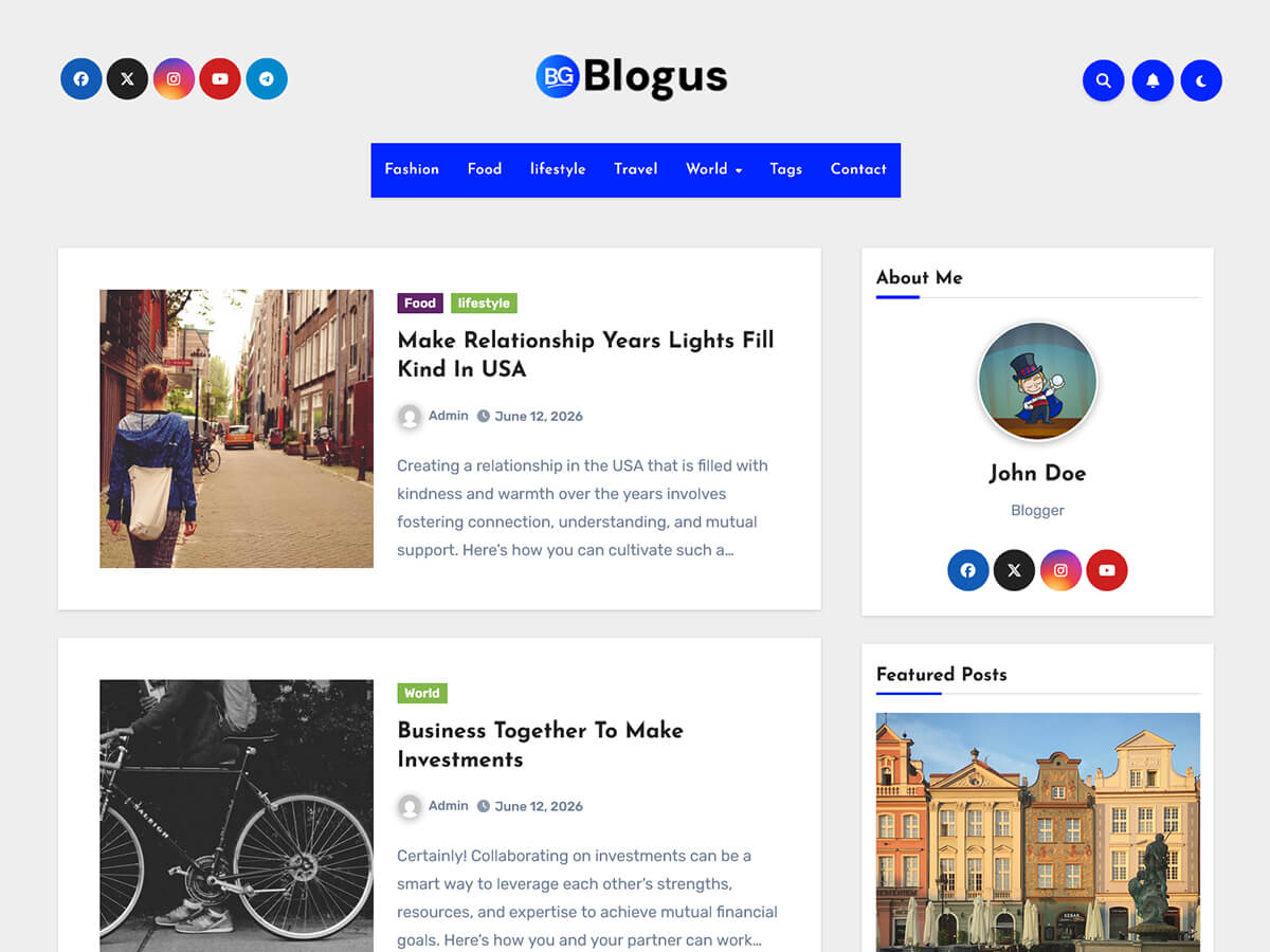 Blogus theme screenshot