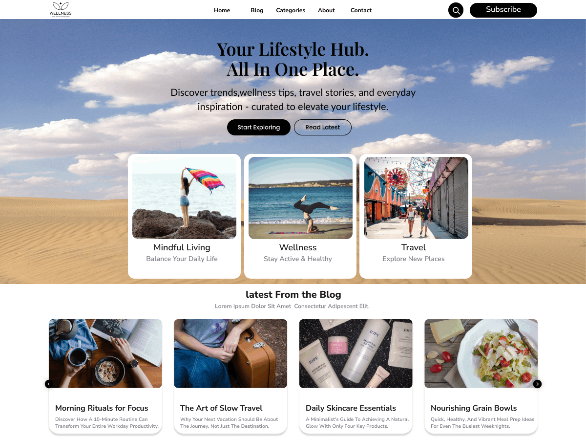 BlogVista theme screenshot