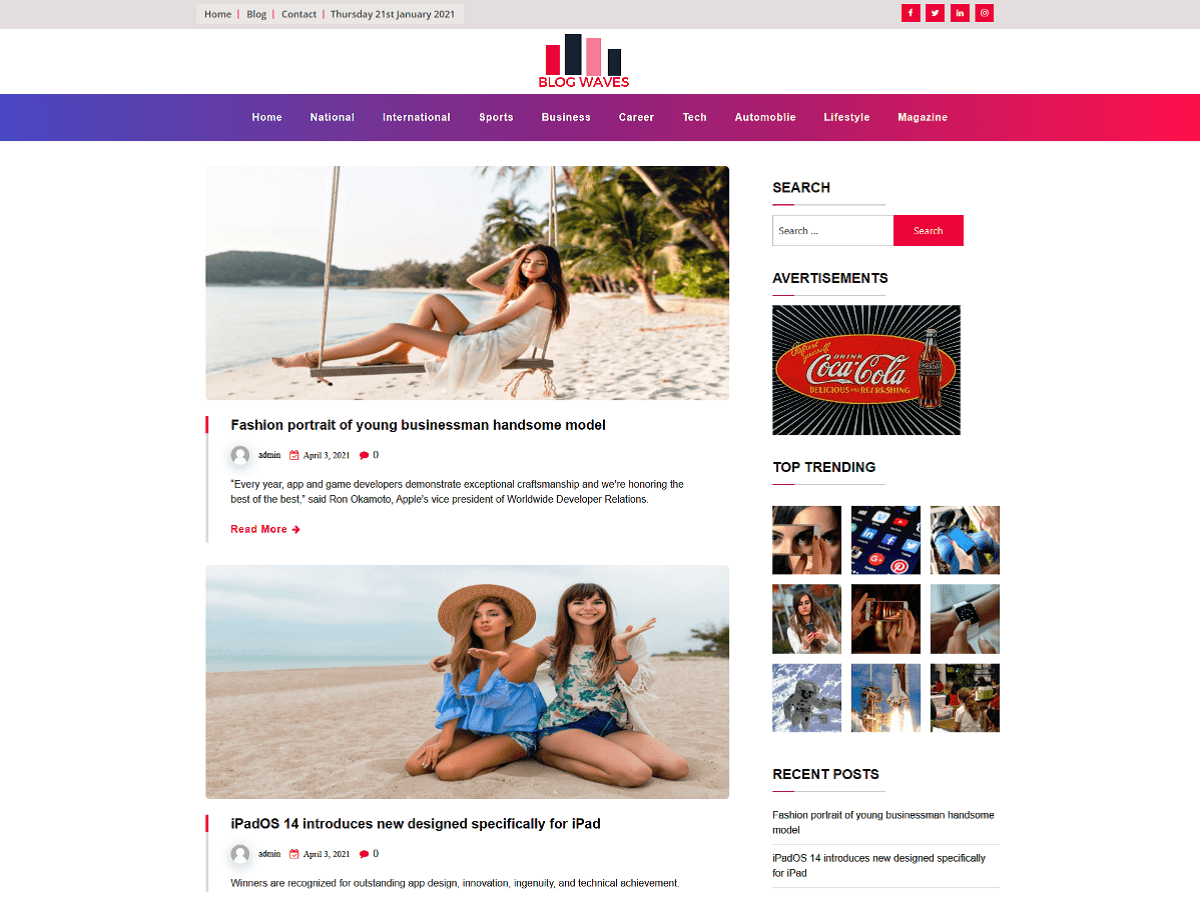 blogwaves theme screenshot