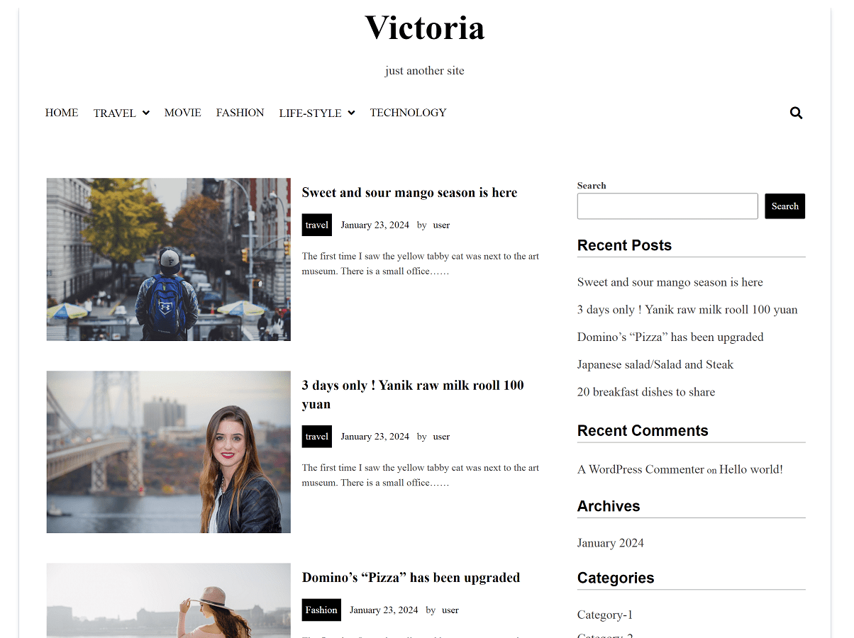 blogwhite theme screenshot