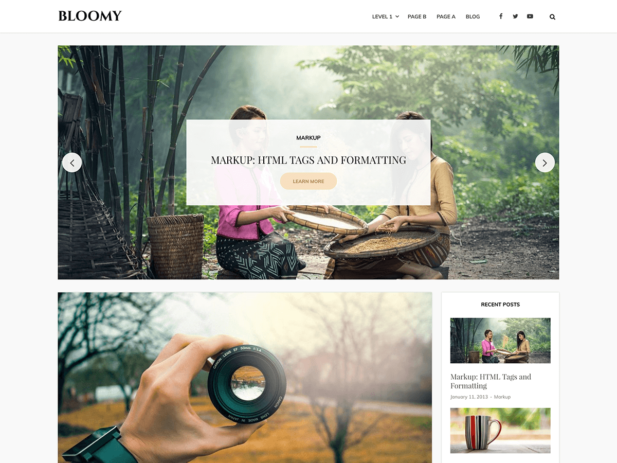 Bloomy theme screenshot