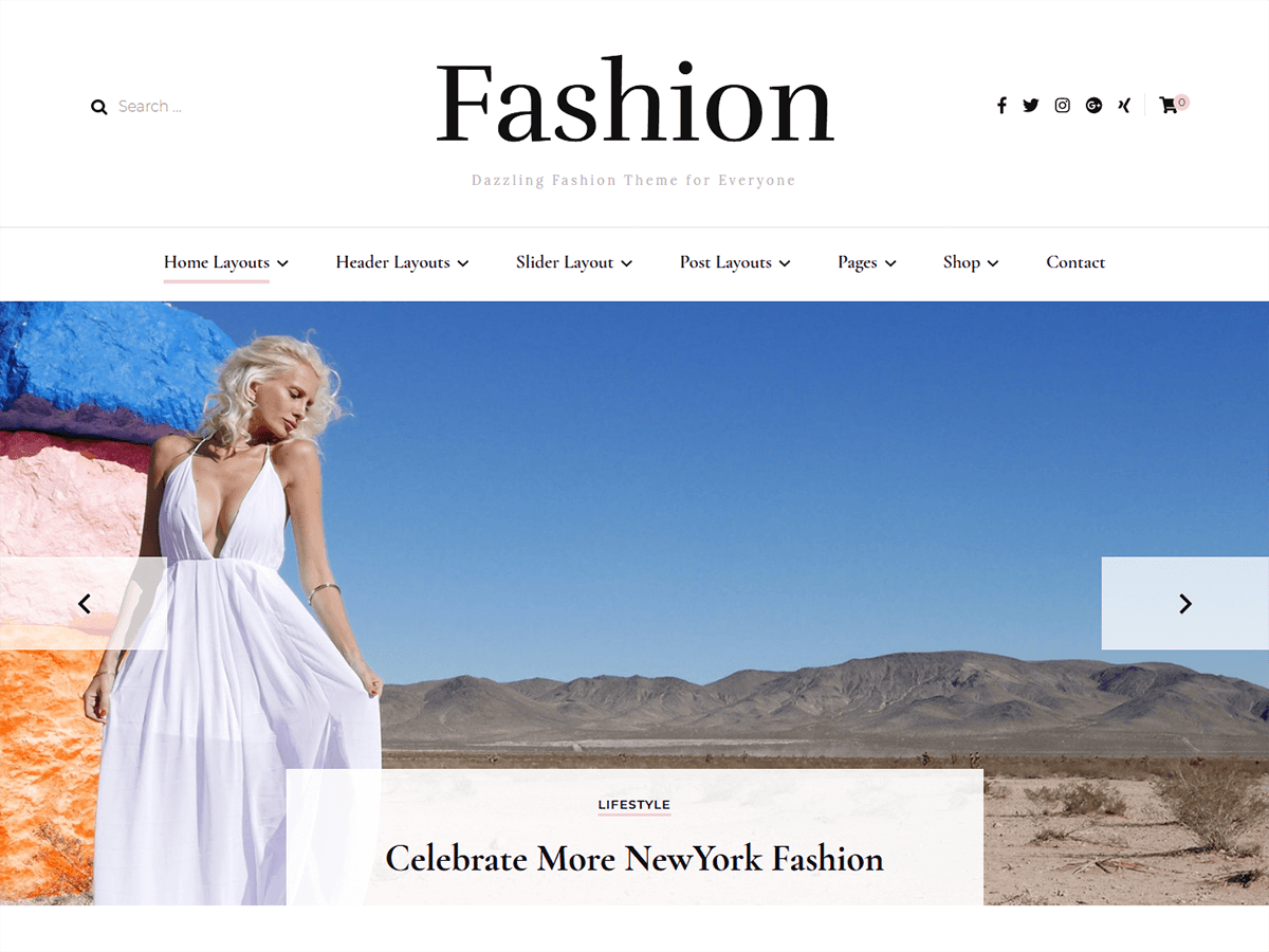 Blossom Fashion theme screenshot