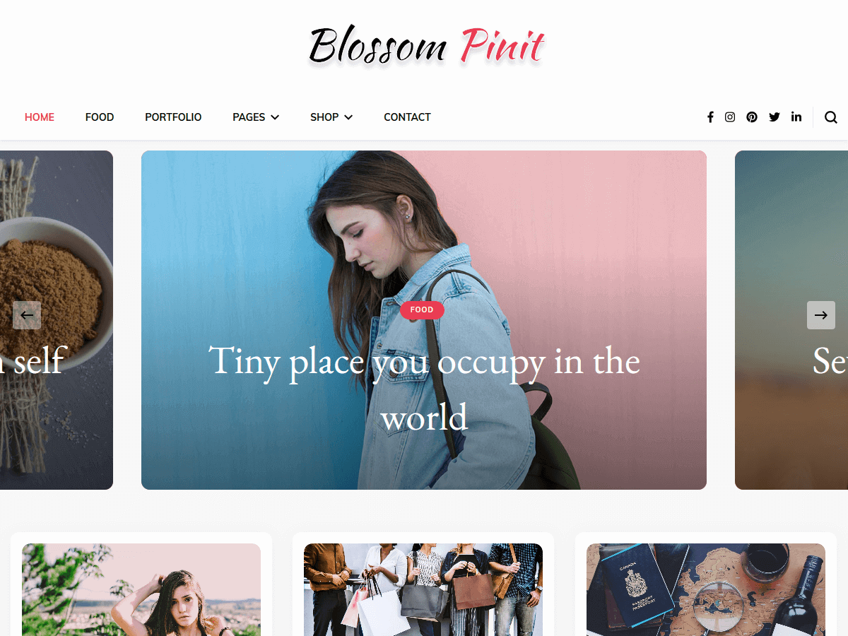 Blossom PinIt theme screenshot