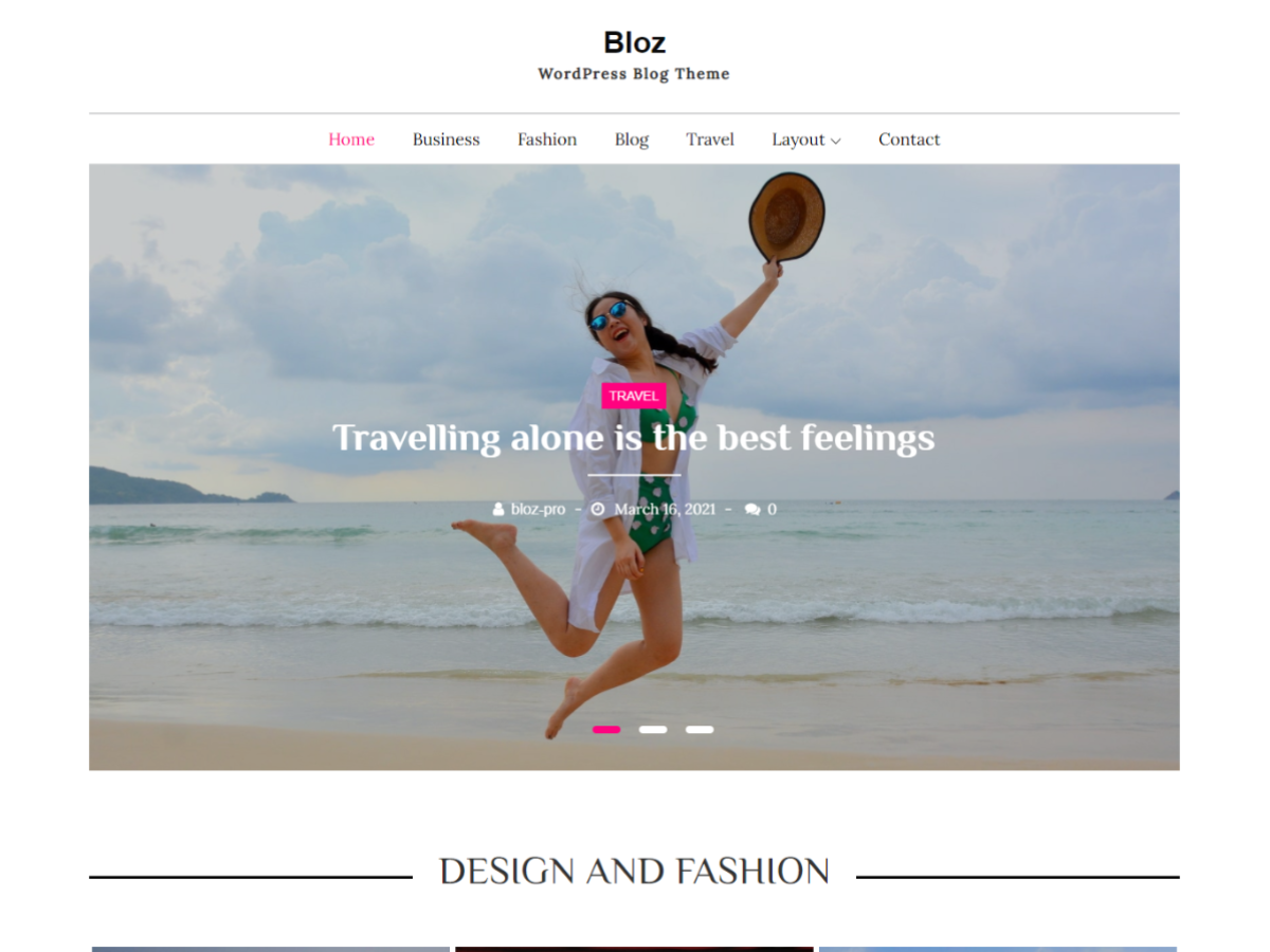 Bloz theme screenshot