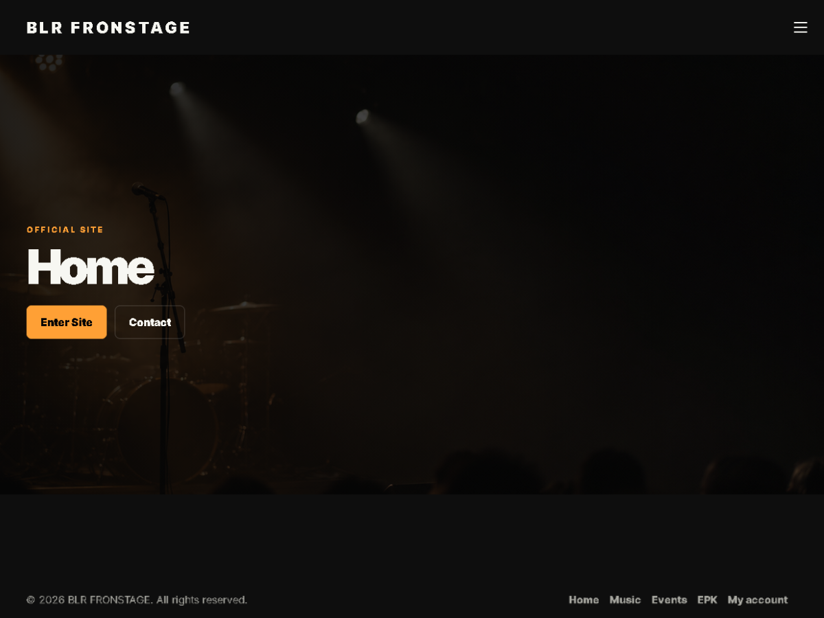 BLR Frontstage theme screenshot