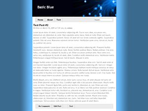 Blue Basic theme screenshot