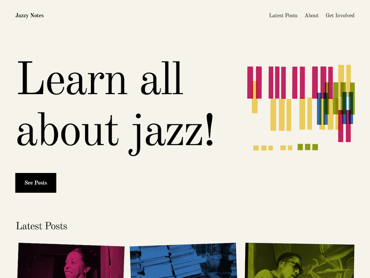 Blue Note theme screenshot