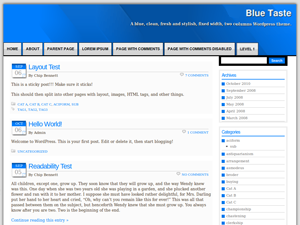 Blue Taste theme screenshot
