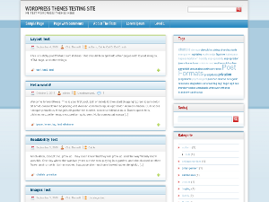 Blue with Grey theme screenshot