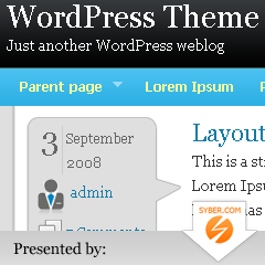 BlueBlack Theme theme screenshot