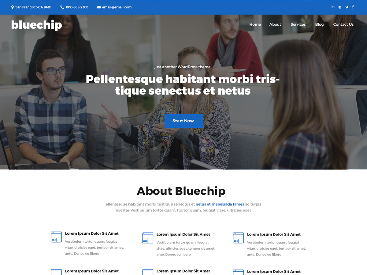 Bluechip theme screenshot