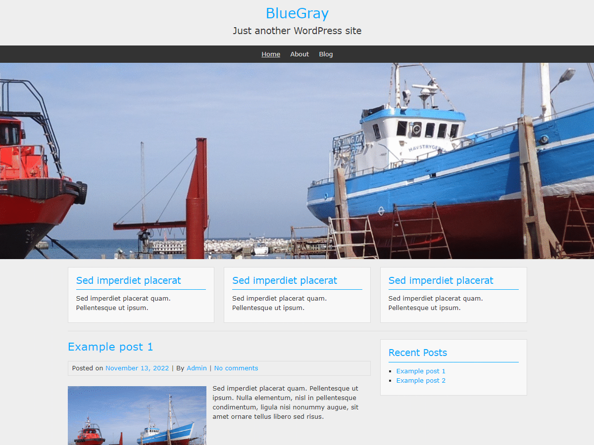 BlueGray theme screenshot