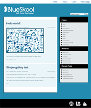 Blueskool theme screenshot