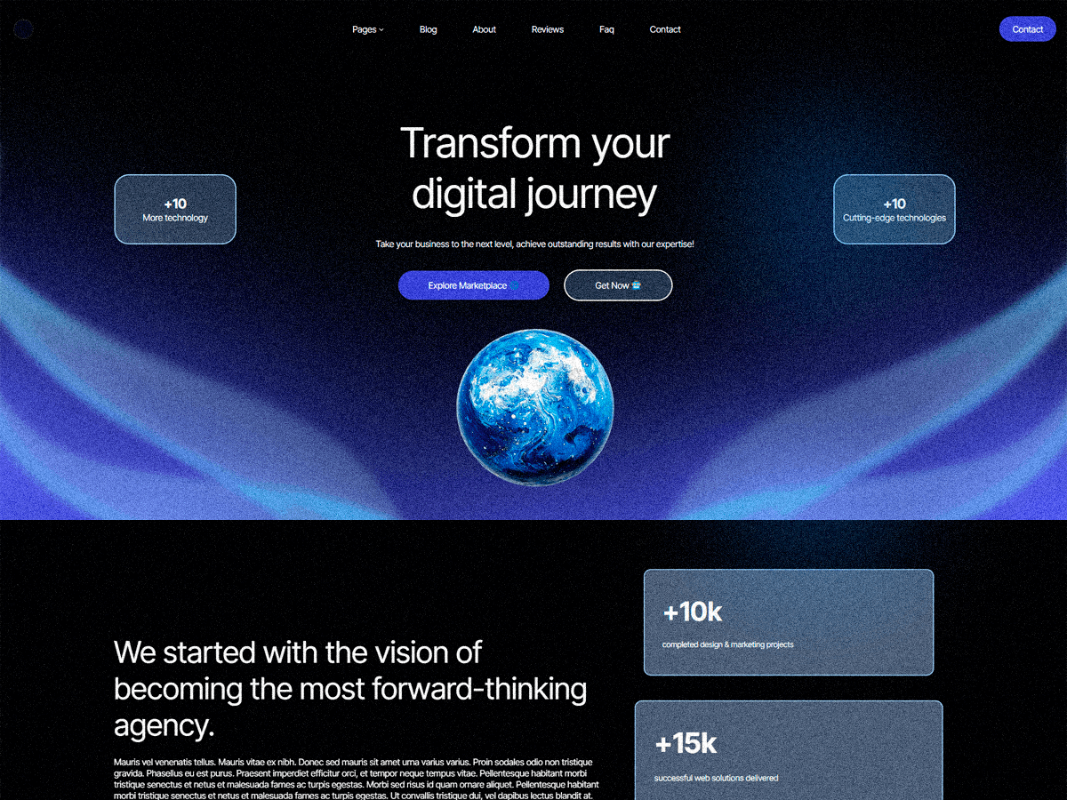 Bluetone theme screenshot