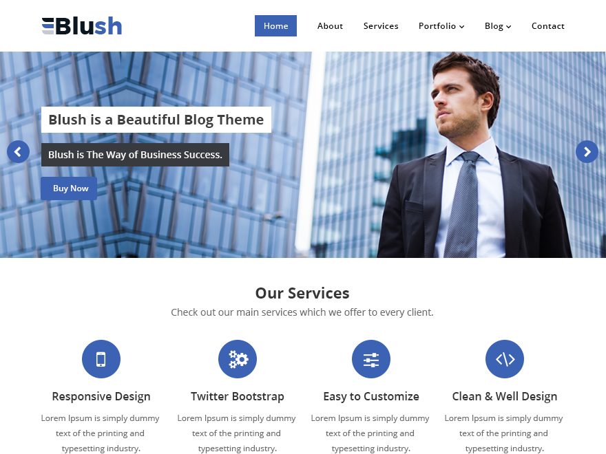 Blush theme screenshot