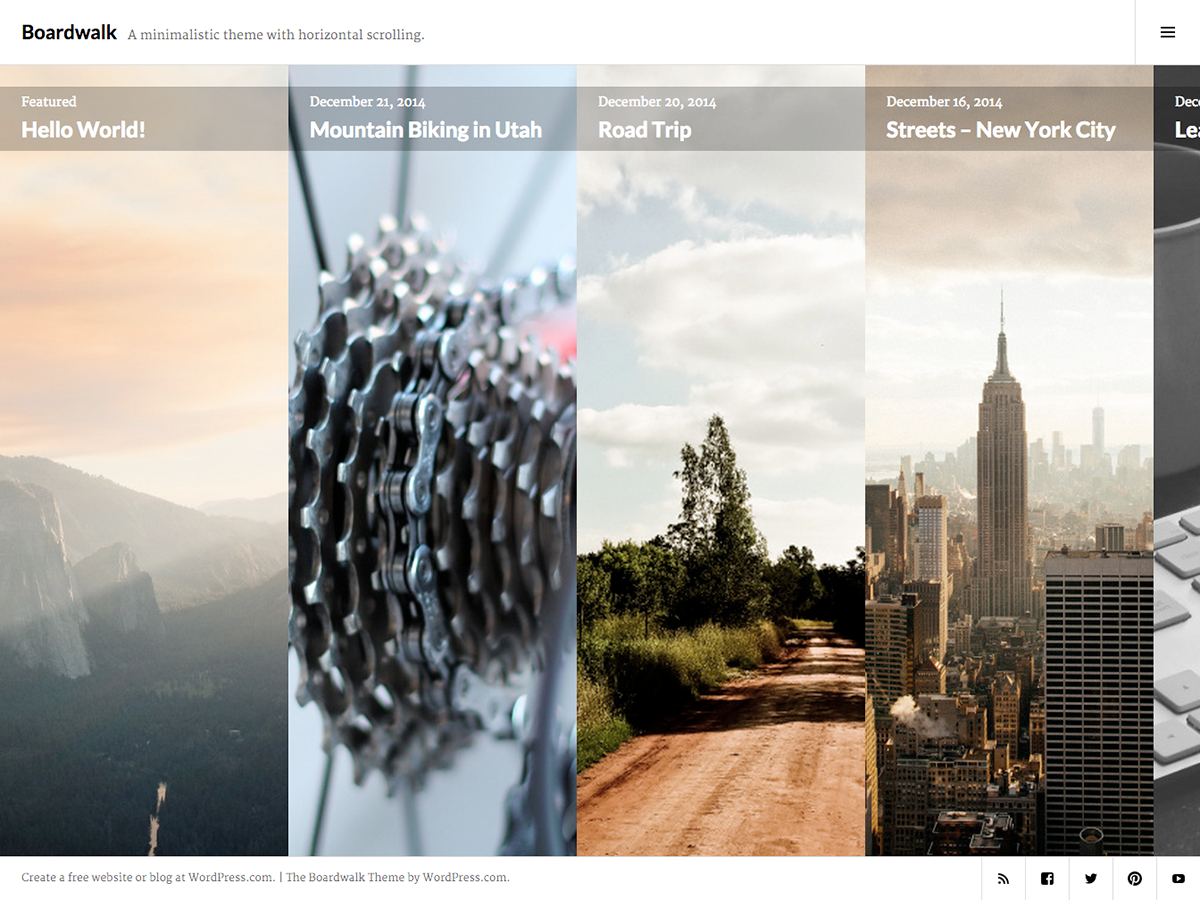 Boardwalk theme screenshot