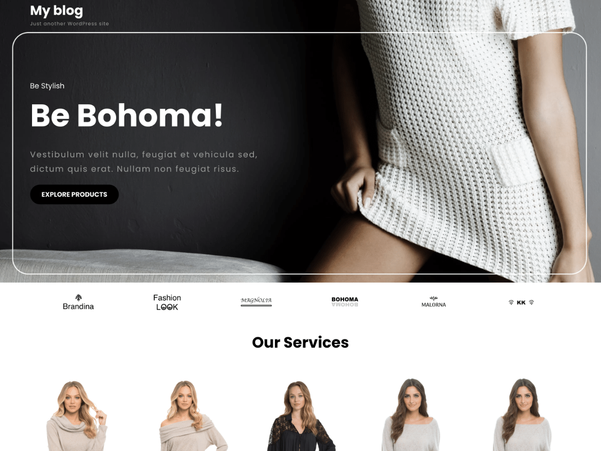 Bohoma theme screenshot