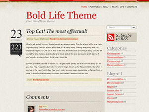 Bold Life theme screenshot