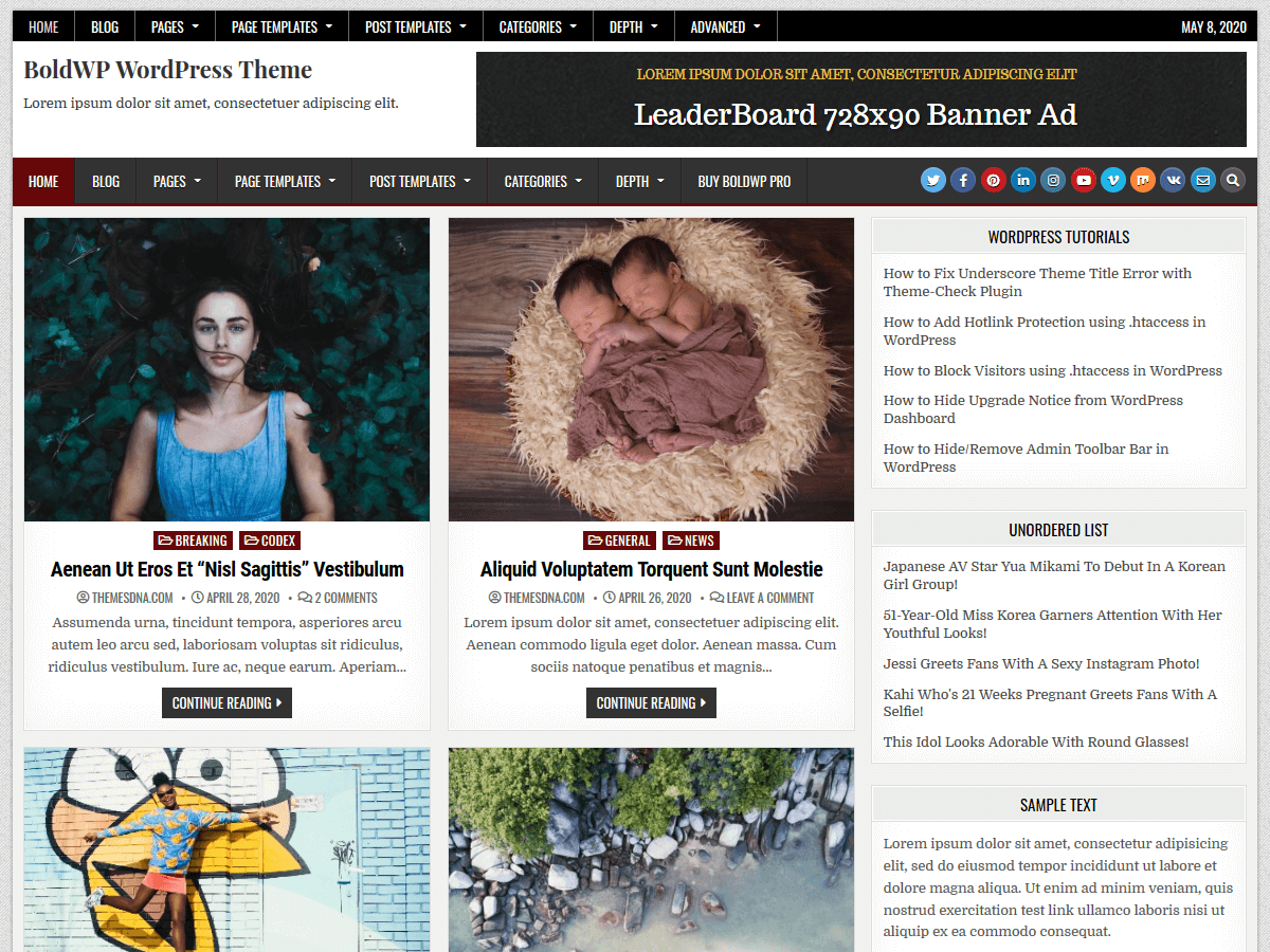 BoldWP theme screenshot