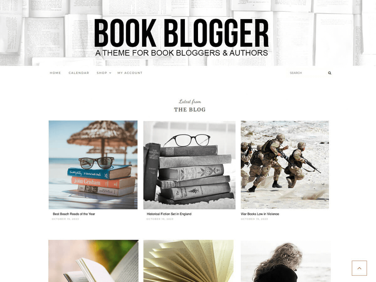 Book Blogger theme screenshot