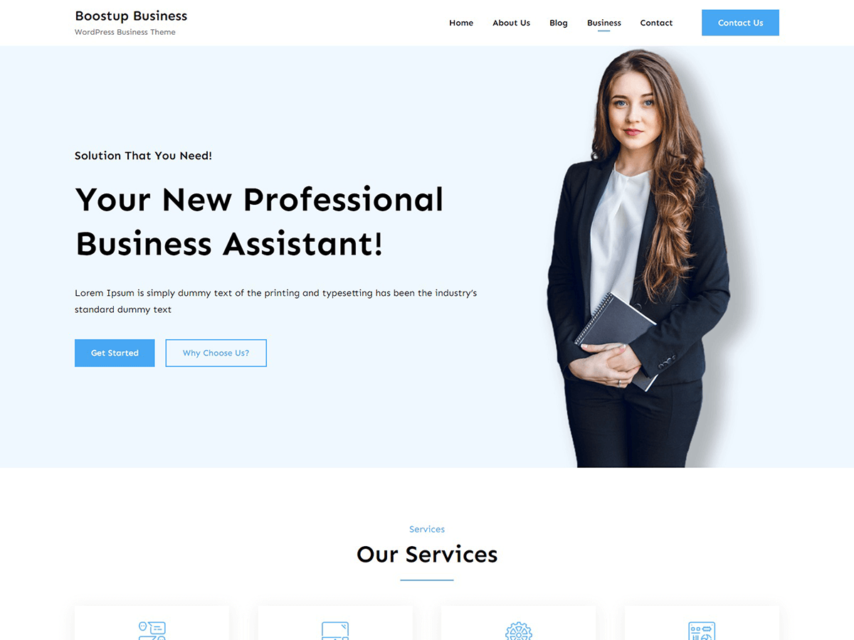 BoostUp Business theme screenshot