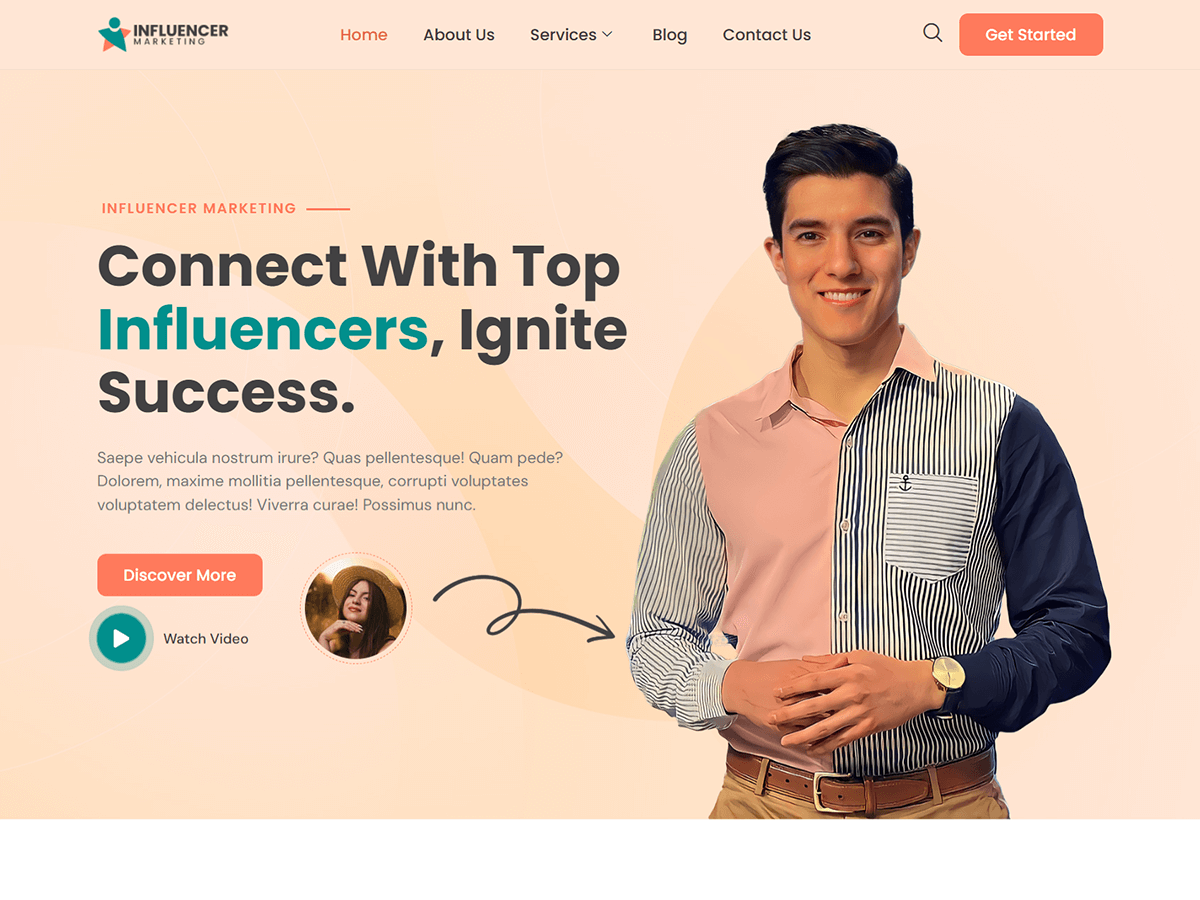Bosa Influencer Marketing theme screenshot