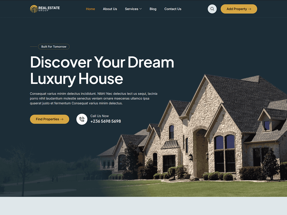Bosa Real Estate Group theme screenshot