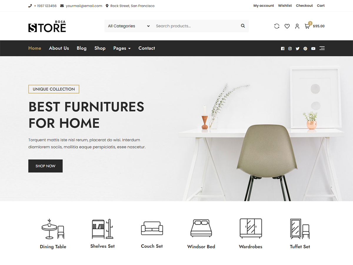 Bosa Store theme screenshot