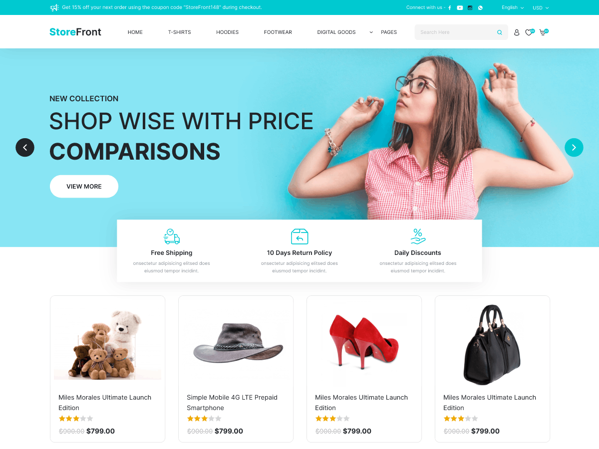 Boutique Garment Store theme screenshot