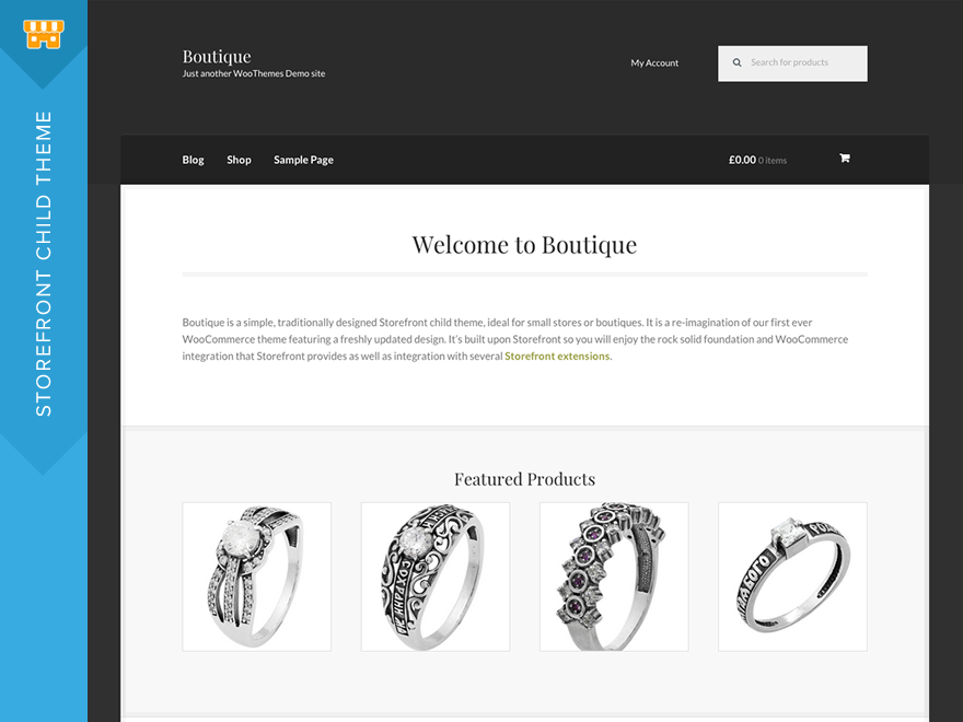 Boutique theme screenshot