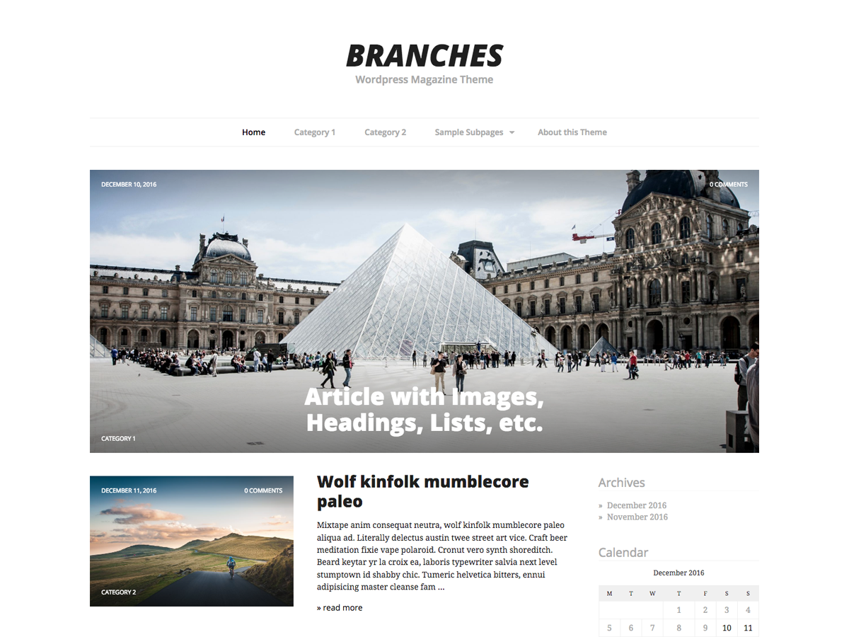 Branches theme screenshot