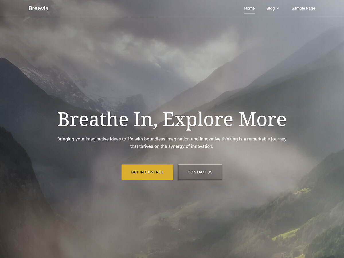 Breevia theme screenshot