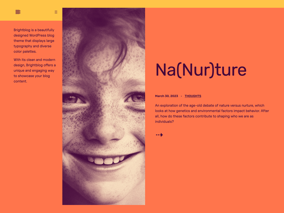 Brightblog theme screenshot