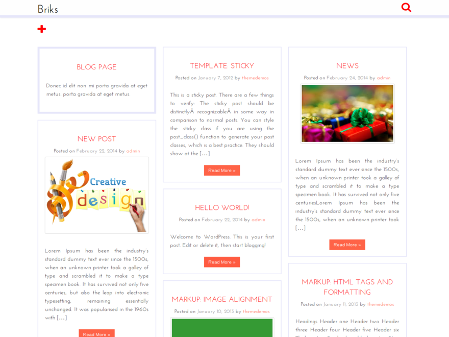 Briks theme screenshot