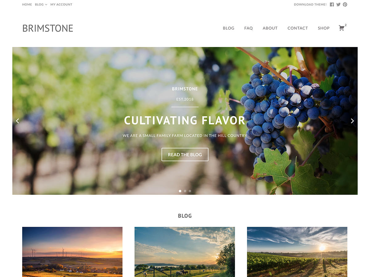 Brimstone theme screenshot