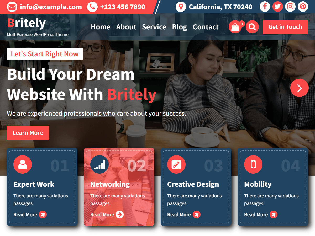 Britely theme screenshot