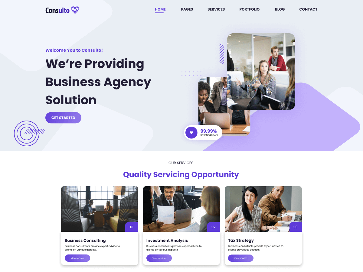 Broker Consultants theme screenshot