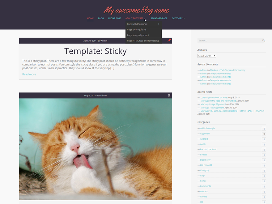 Bromine theme screenshot