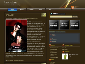 brownline theme screenshot